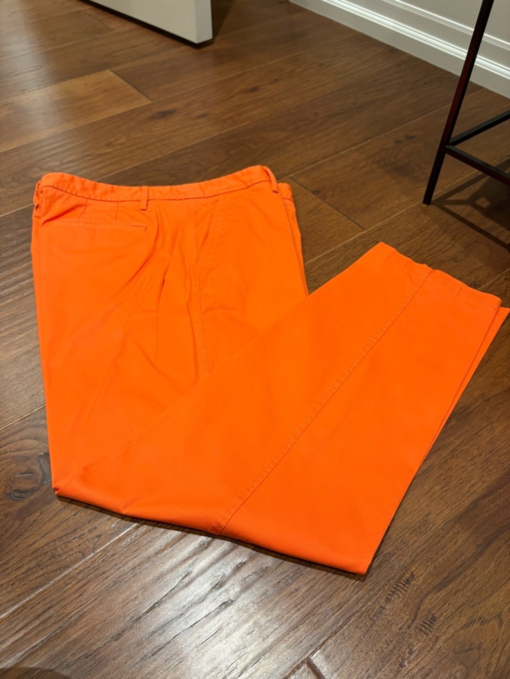 Talbots Bright Orange Straight-Leg Women's Pants
